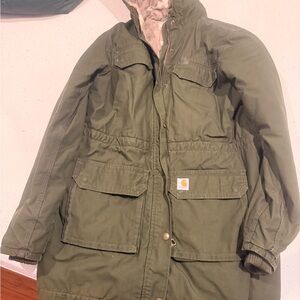 Carhartt Khaki Quilted Jacket